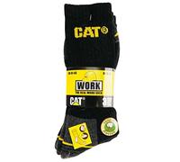 Caterpillar Real Work Arbeitssocken 3er Pack Chaussettes, Noir (Black), 41-45 EU (Lot de 3) Homme