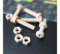 Caterpillar Red 5 x vis en Peek à tête cylindrique M4 x 20 mm, écrous et boulons - écrous et boulons en Plastique Peek, Anti-Corrosion, résistant aux Produits Chimiques