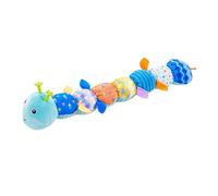 Caterpillar Shape Sensory Plush Toys - Kids Teething Doll, Textured Details, Engaging Activity Buddy for Child Needs Travel and Home Accessory, Stroller Placement, Multi Color