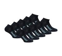 Caterpillar Sneaker 10 paires Chaussettes courtes, hauteur cheville, en coton doux (Noir, 39-42)