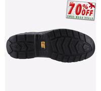 Caterpillar Striver S3 Chaussures De Sécurité En Cuir Pour Hommes Basses Noires