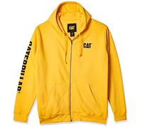 Caterpillar Sweat à Capuche entièrement zippé Sweatshirt, Jaune, S Homme
