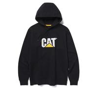 Caterpillar Sweat à capuche pour homme (tailles standard et grandes), Marque déposée noire, Large