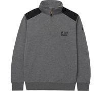 Caterpillar - Sweatshirt avec fermeture éclair courte pour homme/femme unie FS11089 (M) (Gris foncé)