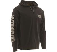 Caterpillar - T-shirt, avec capuche pour homme FS7885 (S) (Noir)