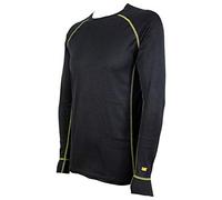 Caterpillar T-Shirt Termique Manche Longue, Absorption Humidité, Chaleureux, Confortable (Noir, M)