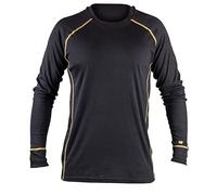 Caterpillar T-Shirt Termique Manche Longue, Absorption Humidité, Chaleureux, Confortable (Noir, M)