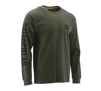 Caterpillar T- Shirt Trademark Banner L/S, ciboulette, XL Homme