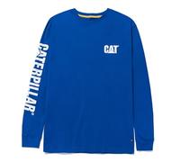 Caterpillar T- Shirts à Manches Longues Trademark Banner, Bleu foncé, L Homme