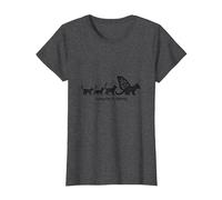 Caterpillar to Caterfly : Art de l'évolution du Chat fantaisiste T-Shirt, Femme, Chiné Foncé, S