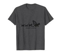 Caterpillar to Caterfly : Art de l'évolution du Chat fantaisiste T-Shirt, Homme, Chiné Foncé, 3XL