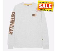 Caterpillar Trademark Hommes Décontracté Mode Classique Long Manche T-Shirt Écru
