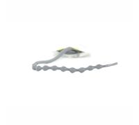 Caterpy AIR - Ultimate No Tie Shoelaces for Adults & Kids - Shoe Laces with Bumps - Easy-to-Use No Tie Laces - Ghost Gray, Standard, Single Pack