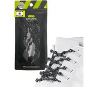 Caterpy RUN - Lacet Élastique Adulte et Lacet Enfant Sans Nœud - Pratique, Rapide et Confortable pour Toutes les Chaussures - Noir Jaguar (Réfléchissant)