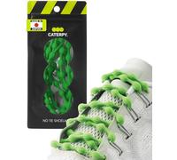 Caterpy RUN - Petit, 50 cm - Lacet Élastique Adulte et Lacet Enfant Sans Nœud - Pratique, Rapide et Confortable pour Toutes les Chaussures - Vert Cactus