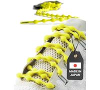Caterpy RUN - Ultimate No Tie Shoelaces for Adults & Kids - Versatile & Easy-to-Use Shoe Laces - Electric Yellow, Standard, Single Pack