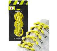 Caterpy RUN - XL, 100 cm - Lacet Élastique Adulte et Lacet Enfant Sans Nœud - Pratique, Rapide et Confortable pour Toutes les Chaussures - Jaune Électrique