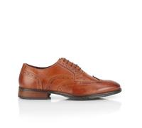 Catesby Faxton Chaussures richelieu en cuir à lacets pour homme | Dessus en cuir bruni, doublure respirante, talon empilé et semelle en caoutchouc durable pour le bureau ou le mariage