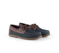 Catesby Hector Chaussures bateau et pont en cuir pour homme Chaussures d'été légères et décontractées, Marron marine., 45 EU