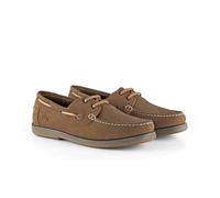 Catesby Hector Chaussures bateau et pont en cuir pour homme Chaussures d'été légères et décontractées, Caramel brûlé, 45 EU