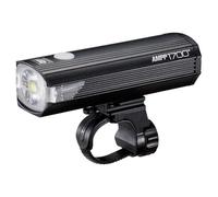 CatEye Ampp 1700 Phare Avant de vélo LED Super Lumineux - Technologie OptiCube 1700 lumens - Étanchéité IPX4 - Support FlexTight Facile à Installer - Rechargeable par USB C - Lumière de vélo