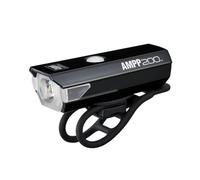 Cateye AMPP 200 HL-EL042RC - Lampe de vélo, 200 lumens, durée de charge USB 2,5 heures