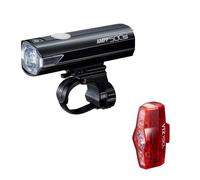 Cateye Ampp500s + Viz150 Light Set Clair 500/150 Lumens