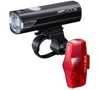Cateye Ampp400S Bike Light Set Noir Taille unique Unisex