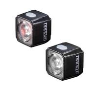 CatEye Ensemble de phares Nano pour vélo - Feux Avant et arrière LED Rechargeables par USB, étanche, léger, kit de sécurité pour vélo