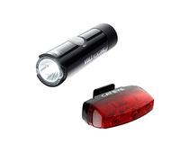 CatEye - Lot d'éclairage Avant et arrière Volt 100 XC/Rapid Micro pour vélo - Noir