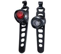 Cateye - Orb Front & Rear Set Polished Black - Lampes vélo avant et arrière - Taille unique