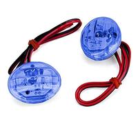 Cateye Paire de flèches de carénage moto scooter verre bleu à LED 12 V 37 x 29 mm