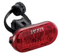 CatEye Phare vélo Rouge IPX6 résistant à l'eau, Support de Guidon, 1 réglage