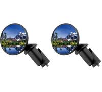 CatEye Rétroviseur de vélo BM-45 à embout de guidon, noir (Lot de 2)