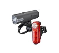 Cateye Sync Core+sync Kinetic Led Usb Light Set Noir Black / Red
