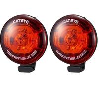 CatEye Unisexe Wearable Mini vélo léger, Noir, Taille Unique (Lot de 2)