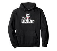 Catfather Papa de Chat Drole Noeud Papillon Maitre Sweat à Capuche