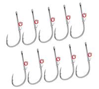 Catfish Hooks | Exquisite Workmanship Carbon Steel Fishiing Hoooks with Holes,Handy to Carry Fishing Hooks Portable Live Bait Hook Carbon Steel Fishing Bass Hook for Trout