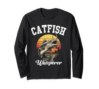 Catfish Whisperer Pêche Amoureux Gros Poissons Aventures Nature Manche Longue