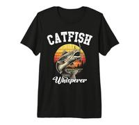 Catfish Whisperer Pêche Amoureux Gros Poissons Aventures Nature T-Shirt Haut de Gamme