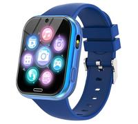 CATGIFF Montre Connectée Enfants - Montre Intelligente pour Fille Garçon avec 19 Jeux, Podometre Appareil, Mode Classe, Musique, MP3, Reveil, Livres Audio, Smart Watch pour Enfant 4-10 Ans, Bleu