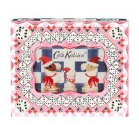Cath Kidston Baume à lèvres 6 g avec miroir compact dans un plateau d'affichage, beurre de karité, lait de poule vanille, format de poche et de voyage, végétalien et sans cruauté envers les animaux