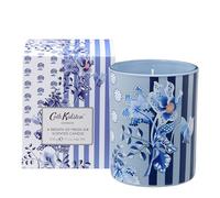 Cath Kidston Bougie parfumée 220 g, parfum d'intérieur, muscade, bois de cèdre et lilas, 40 heures de combustion, pot en verre réutilisable, cadeau de pendaison de crémaillère, végétalien et sans