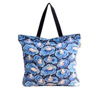 Cath Kidston Cabas 'Moomins Large Foldaway' marine / azur / bleu pastel / blanc, Taille One Size
