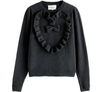 Cath Kidston Cath Kidston Black Knitted Heart Crew Neck Jumper