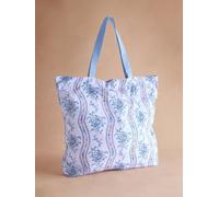 Cath Kidston Cath Kidston Blue Archive Marble Large Foldaway Tote Bag