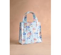 Cath Kidston Cath Kidston Blue Flower Market Print Small Coated Book Bag
