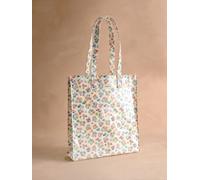 Cath Kidston Cath Kidston Ecru Marble Ditsy Large Coated Book Bag