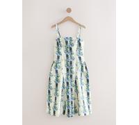 Cath Kidston Cath Kidston Garden Stripe Strappy Midi 100% Cotton Dress Garden Stripe EU 44 (UK 16)