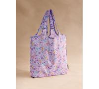 Cath Kidston Cath Kidston Lilac/Green Floral Bag Charm with Foldaway Shopper